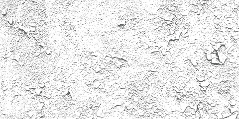 Cracked Paint Grunge Texture Overlay Vector Distressed Rough Background Black and White Monochrome Surface Pattern