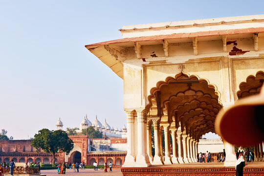 Historic architecture at Delhi in sunlight