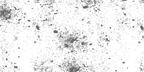 Distressed grunge overlay texture vector background abstract dirty white and dark gray speckled dusty noise pattern