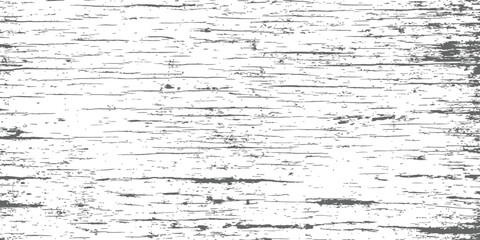 Distressed Wooden Grain Texture Overlay Vector Black and White Grunge Background Scratched Vintage Surface Pattern