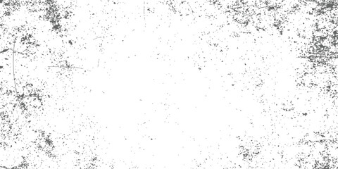 Fototapeta premium Vintage Dust and Scratches Overlay Grayscale Vector Grunge Texture Effect Background with Border Vignette for Graphic Design