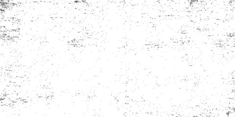 Monochromatic grunge texture overlay with distressed grain effect and vintage dust scratches on white background