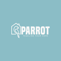 Fototapeta premium Parrot symbol logo design template. The logo is designed for a company or brand.