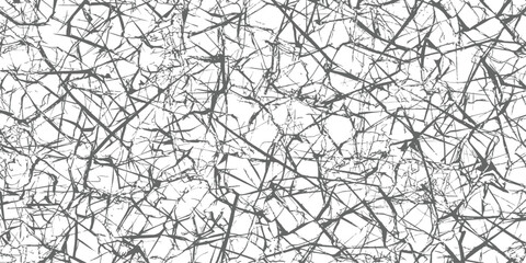 Abstract Grungy Seamless Vector Pattern of Tangled Black Lines Distressed Scratch Texture Background