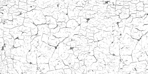 Grunge Crackle Texture Overlay Vector Black and White Distressed Background