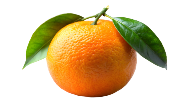 Vibrant orange citrus fruit with fresh green leaves, a symbol of healthy eating and bright flavor, perfect for culinary projects and wellness designs