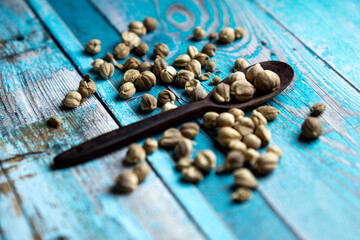 Dry Cardamom (kapulaga, Amomum compactum, cardamum). Cardamom are used as flavorings and cooking spices in food and drink
