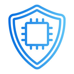Cybersecurity ai Gradient icon