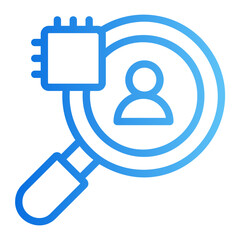 behavioral analysis ai Gradient icon