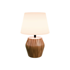 Table lamp on a white background