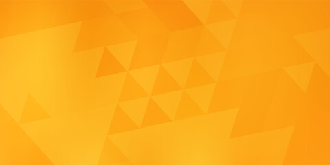 Gradient orange background on triangle pattern. Geometric abstract pixel background.