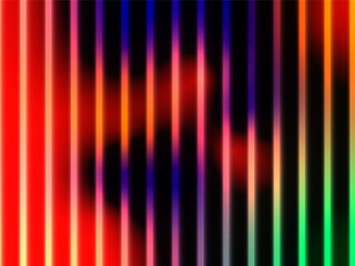 Orange Blue Smooth Vertical Streaks