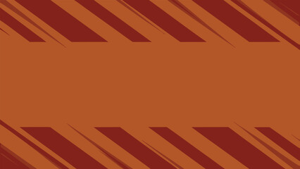 A warm abstract visual featuring deep orange tones with bold geometric shadow streaks creating strong directional movement