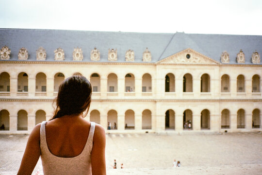 Tourist Visiting the Domes Des Invalides