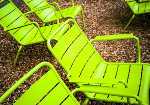 Paris Chairs on a Rainy Day