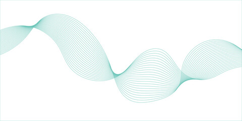 Abstract blue vector wave background design with light curve lines and motion shapes for a business concept illustration