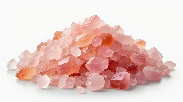 Pink Himalayan salt crystals macro