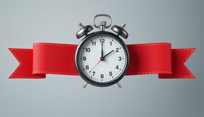 Limited offer banner ribbon clock urgency countdown sale