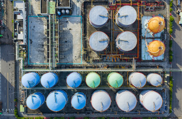 Industrial Storage Facility Aerial View