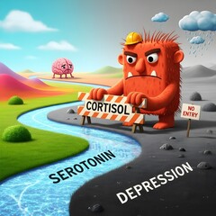 "How Cortisol Blocks Serotonin and Causes Depression