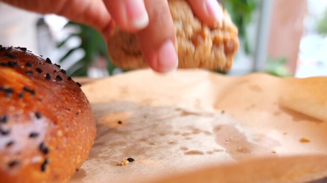 Freshly baked treats from a local bakery in autumn