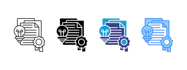 Rights  icon set multiple style collection