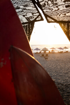 Sunset View Through Surf Shack, Bali