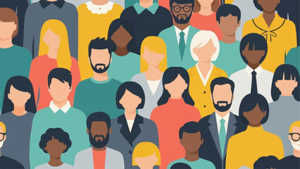 Diverse Group of People Standing Together Representing Community and Diversity.