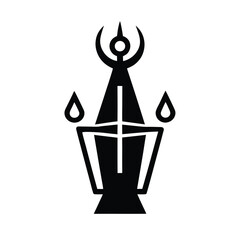 Morning Ritual Vector Illustration