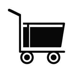 Rolling Trolley Vector Illustration