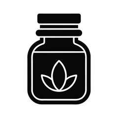 Skincare Jar Vector Illustration