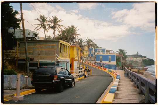 Colorful streets of La Perla, San Juan, Puerto Rico