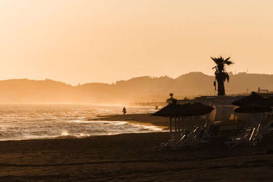 Golden Sunset at "Velika Plaža" Ulcinj, Montenegro.