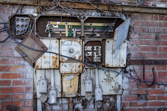 Old defective electrical box