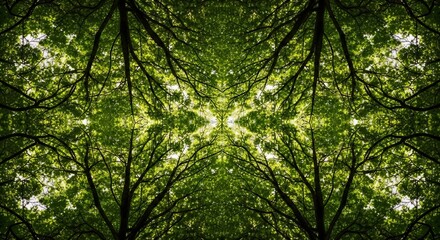 Obraz premium Looking Up at Trees