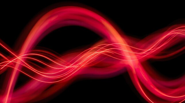 stylized luminous curves with soft radiant gradients