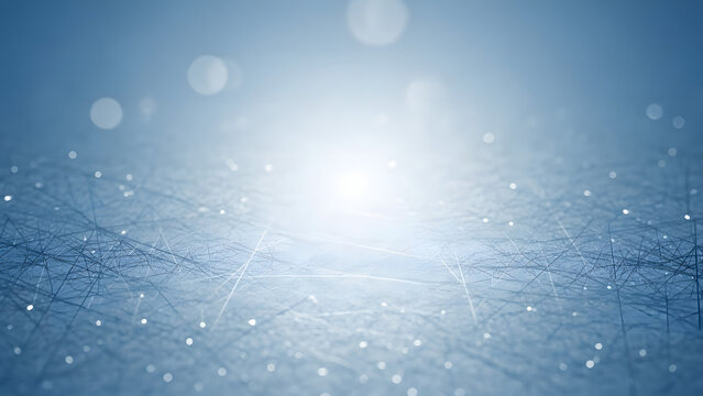 Blue Christmas background with soft frosty glow and minimal abstract texture, simple and uncluttered