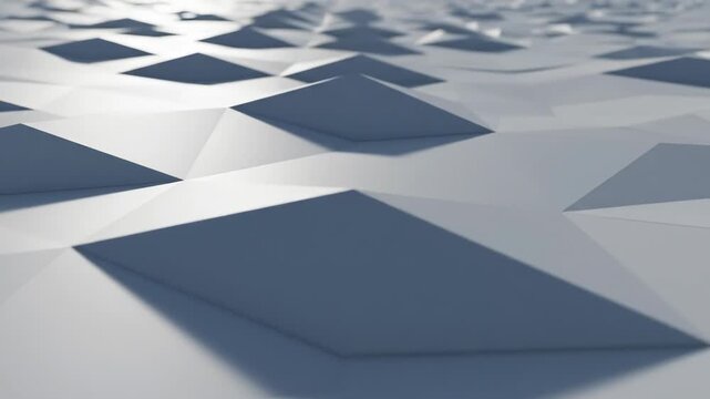 Abstract low poly surface pattern with sharp geometric shapes and dramatic light and shadow contrast vector illustration