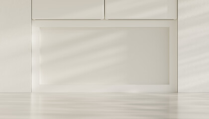 Minimalist White Wall Panels and Soft Light