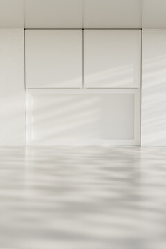 Minimalist White Wall Panels and Soft Light