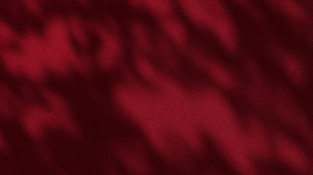 Velvet Red Background with Soft Moving Shadows