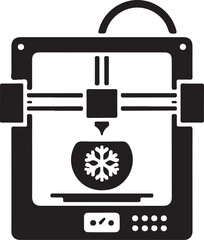 Innovative 3D printer creating a detailed object with precision and technology