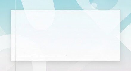 Modern abstract background design featuring a central rectangular frame with soft gradient overlays