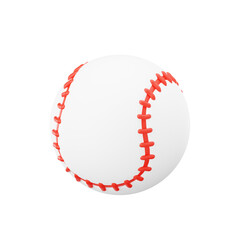 Baseball Ball 3D Icon, Baseball Equipment 3D Illustration