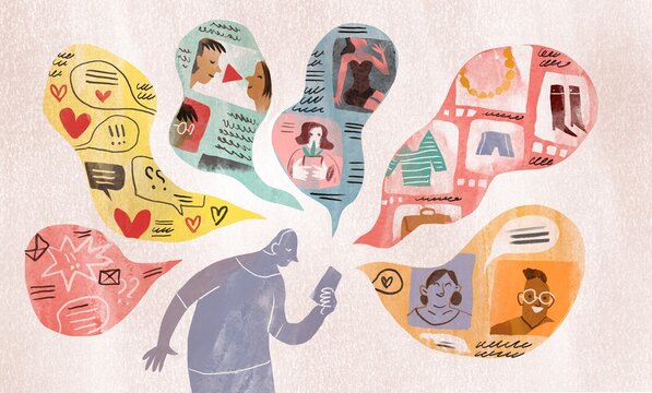 Modern online lifestyle concept 