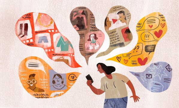 Modern online lifestyle concept 