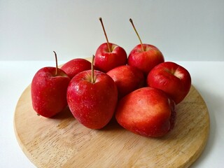 red apples on table