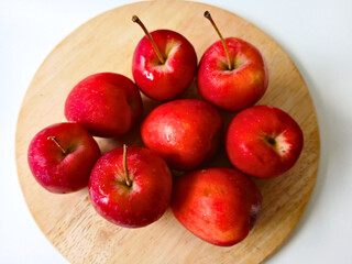 red apples on table
