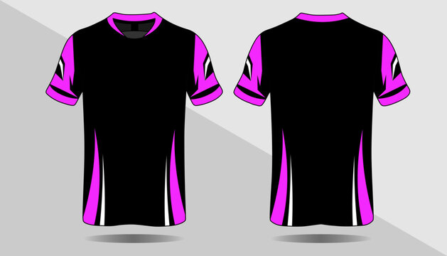 Stylish Black T-Shirt with Pink Accents for Active Lifestyle and Fashion Enthusiasts