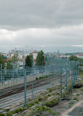 estacion ferroviaria en la ciudad
